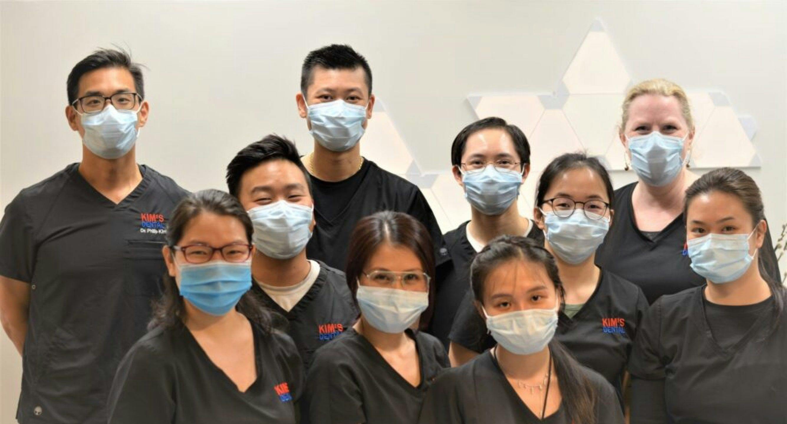 The team working at Kim's Dental